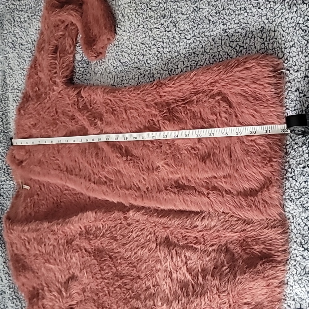 🐰 Free People Fuzzy Open Front Cardigan - Pink - Picture 15 of 15